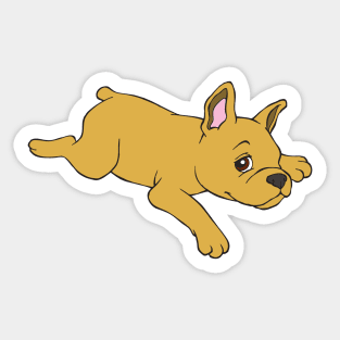 Tired French Bulldog Frenchie Sticker